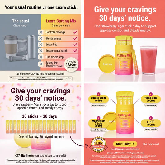 Luxra Cutting Mix - Calm the Cravings, Skip the Snack Spiral